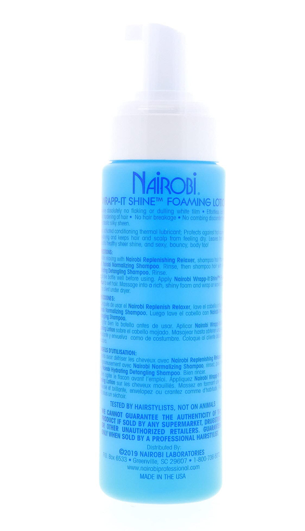 Nairobi Wrapp-It Shine, envase transparente, permite ver la cantidad restante.