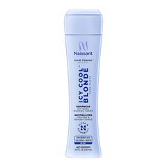 Naissant Icy Cool Blonde mask pack-shot shows the tub with purple-toning formula for brassy tones.