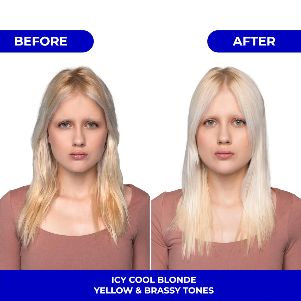 Naissant Icy Cool Blonde mask texture-closeup reveals creamy consistency for even coverage.