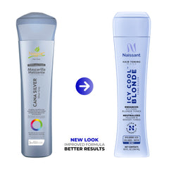 Naissant Icy Cool Blonde mask tub-closed image emphasizes the rich purple toning formula.
