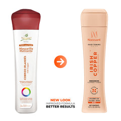 Naissant Irish Copper Mask packaging box showing nourishing oils and vitamins for copper tone care.