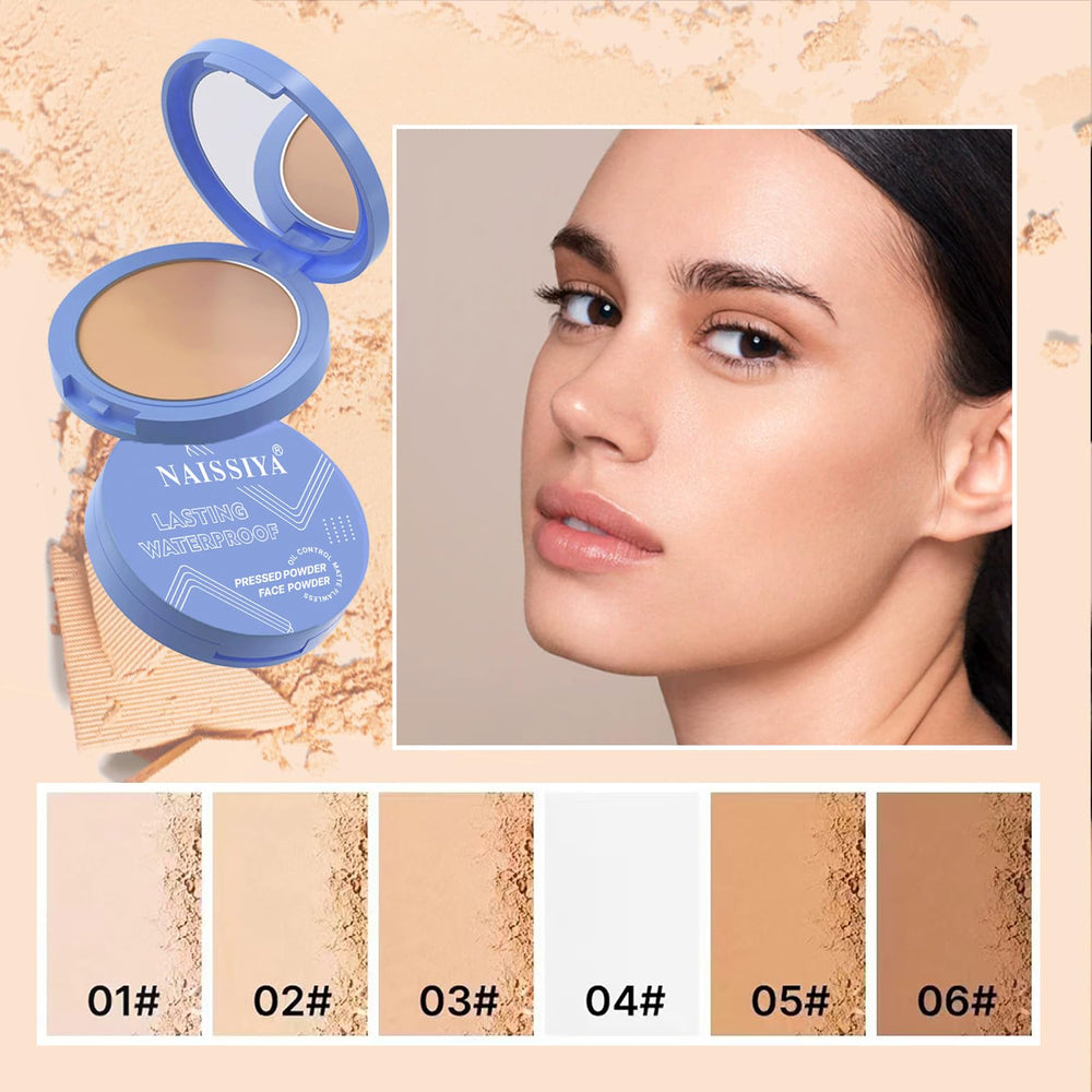NAISSIYA pressed powder ideal for face and body makeup.