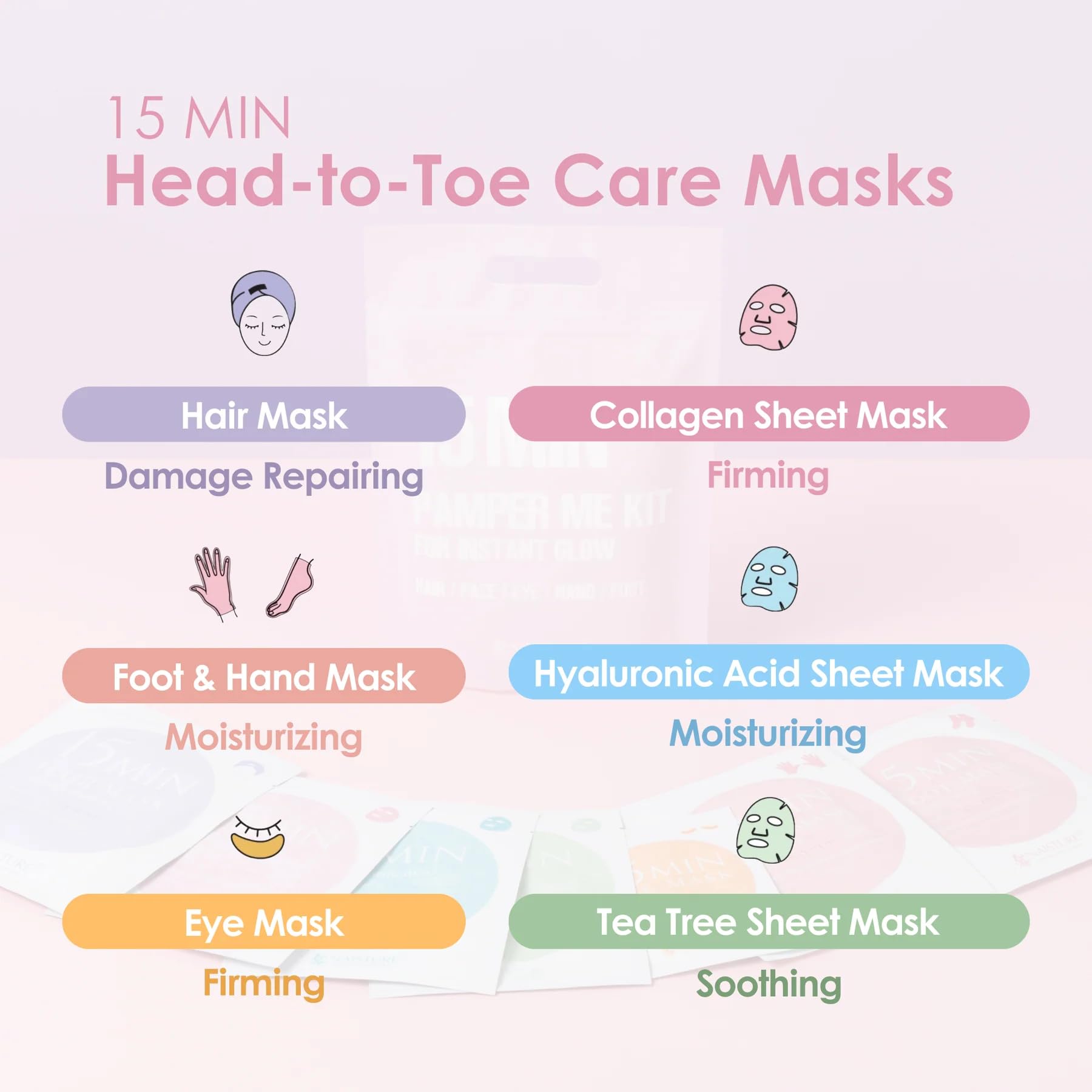 Naisture Pamper Me Kit: mascarilla rostro para hidratación y luminosidad.