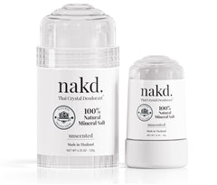 Nakd. Piedra de cristal desodorante regular, controla olores sin aluminio