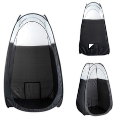 Naked Sun tan tent waterproof floor close-up showing overspray protection