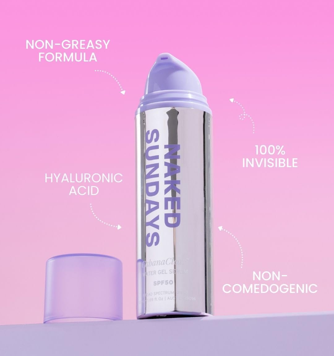 Close-up of CabanaClear gel texture during quick absorption
