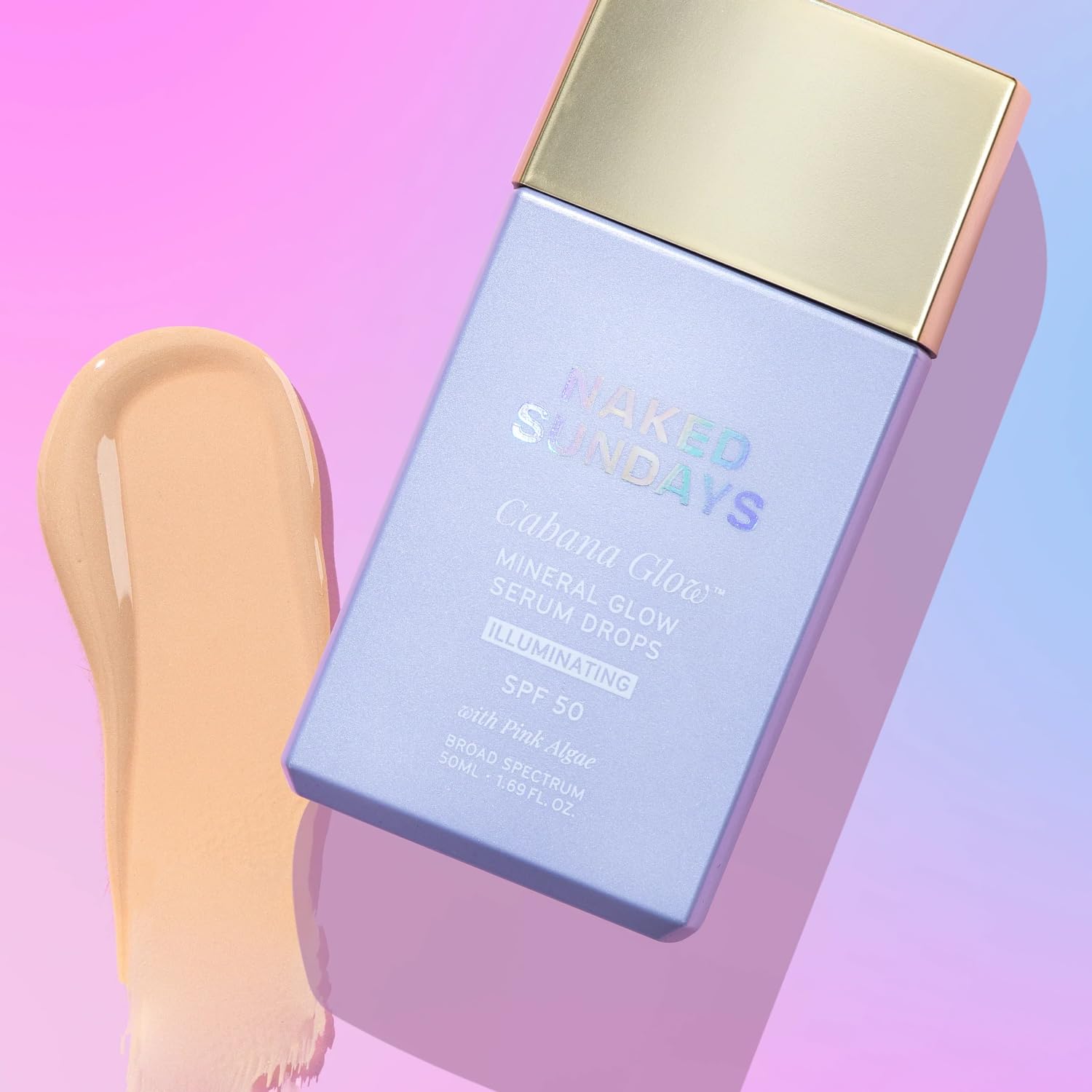 Naked Sundays CabanaGlow blended with moisturizer for a dewy finish