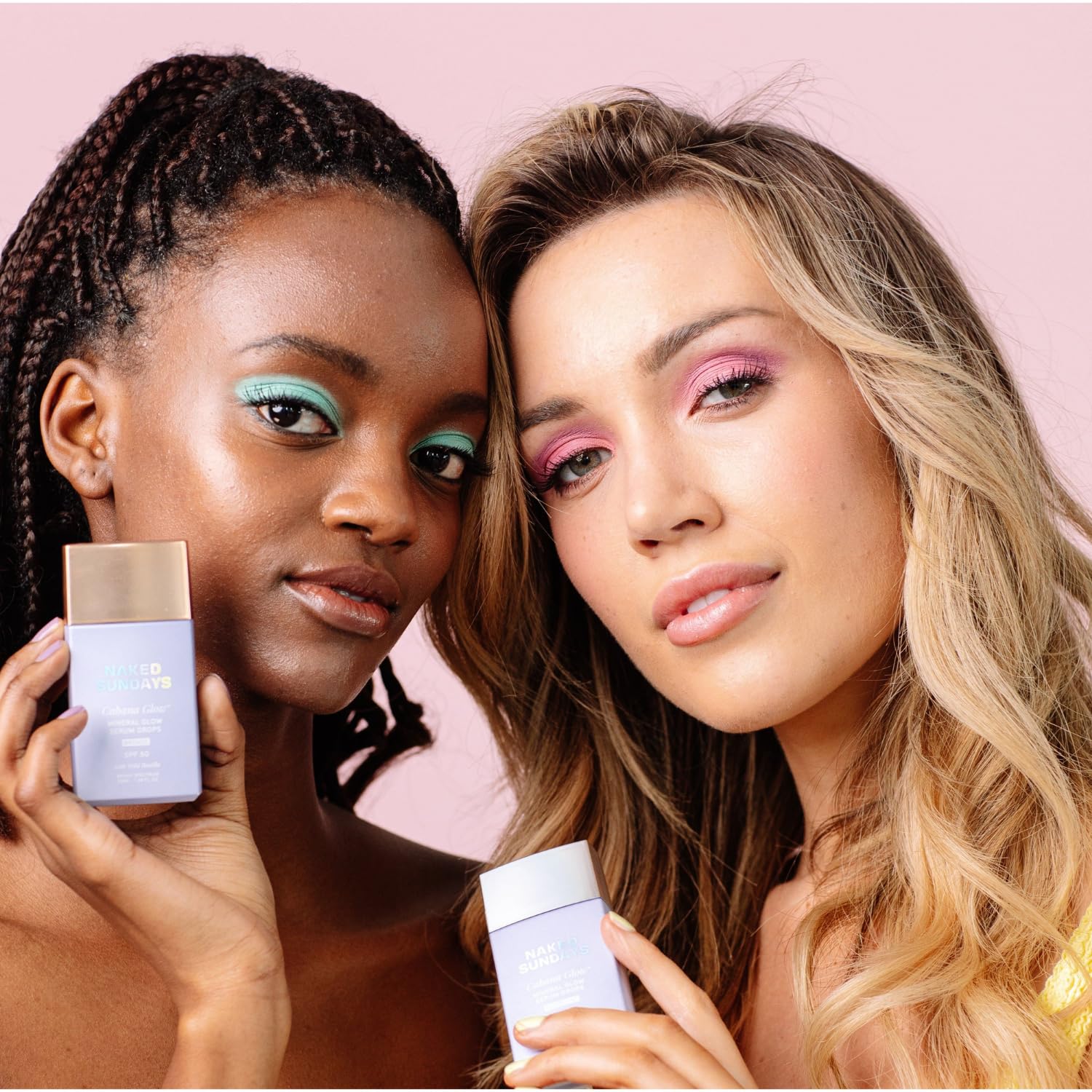 Naked Sundays CabanaGlow Kakadu Plum vitamin C glow detail communicates brightness.