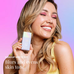 Naked Sundays CabanaGlow serum texture closeup emphasizes its light, fast-absorbing formula.
