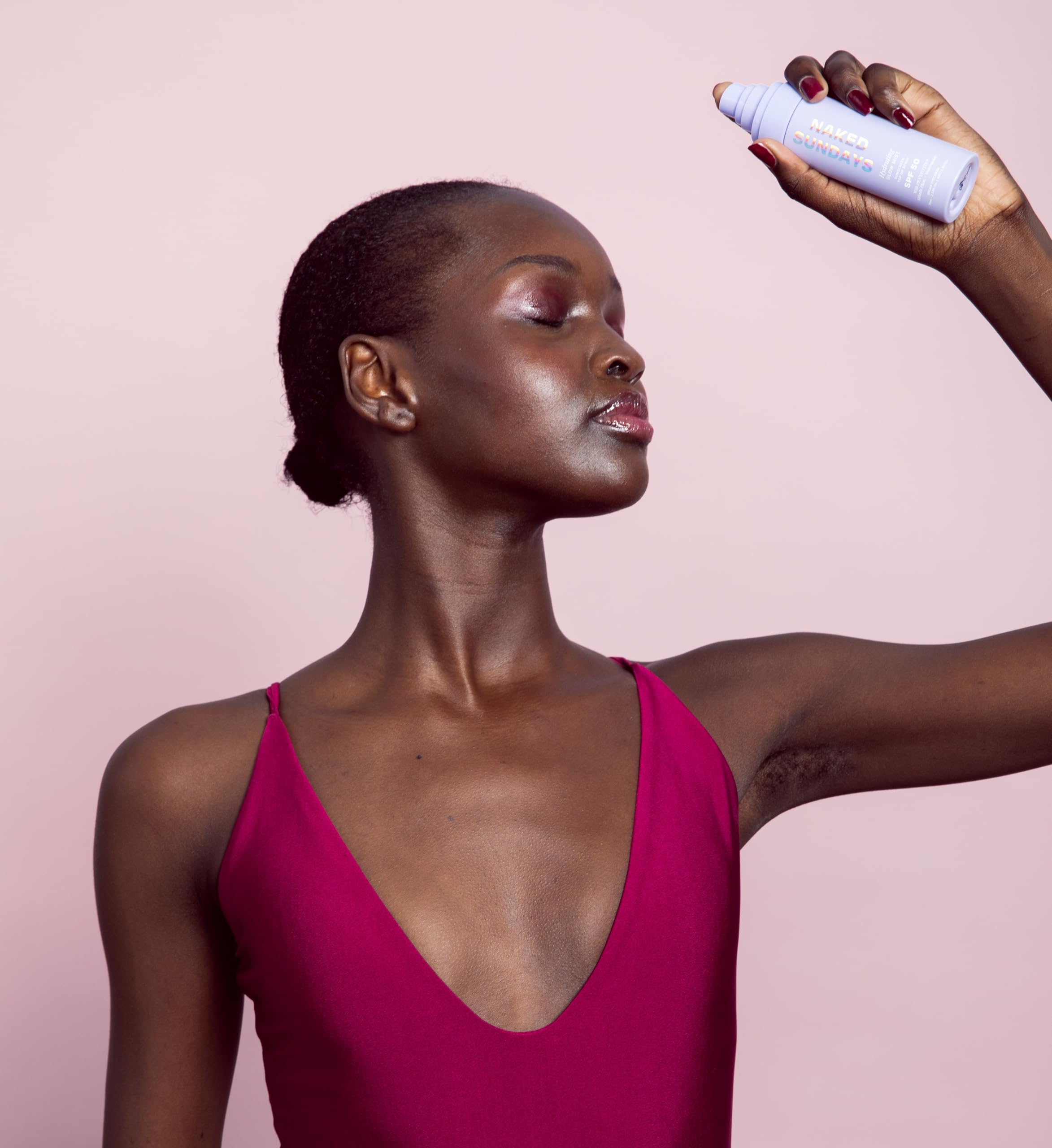Naked Sundays 75ml bottle emphasizes vegan and cruelty-free labeling