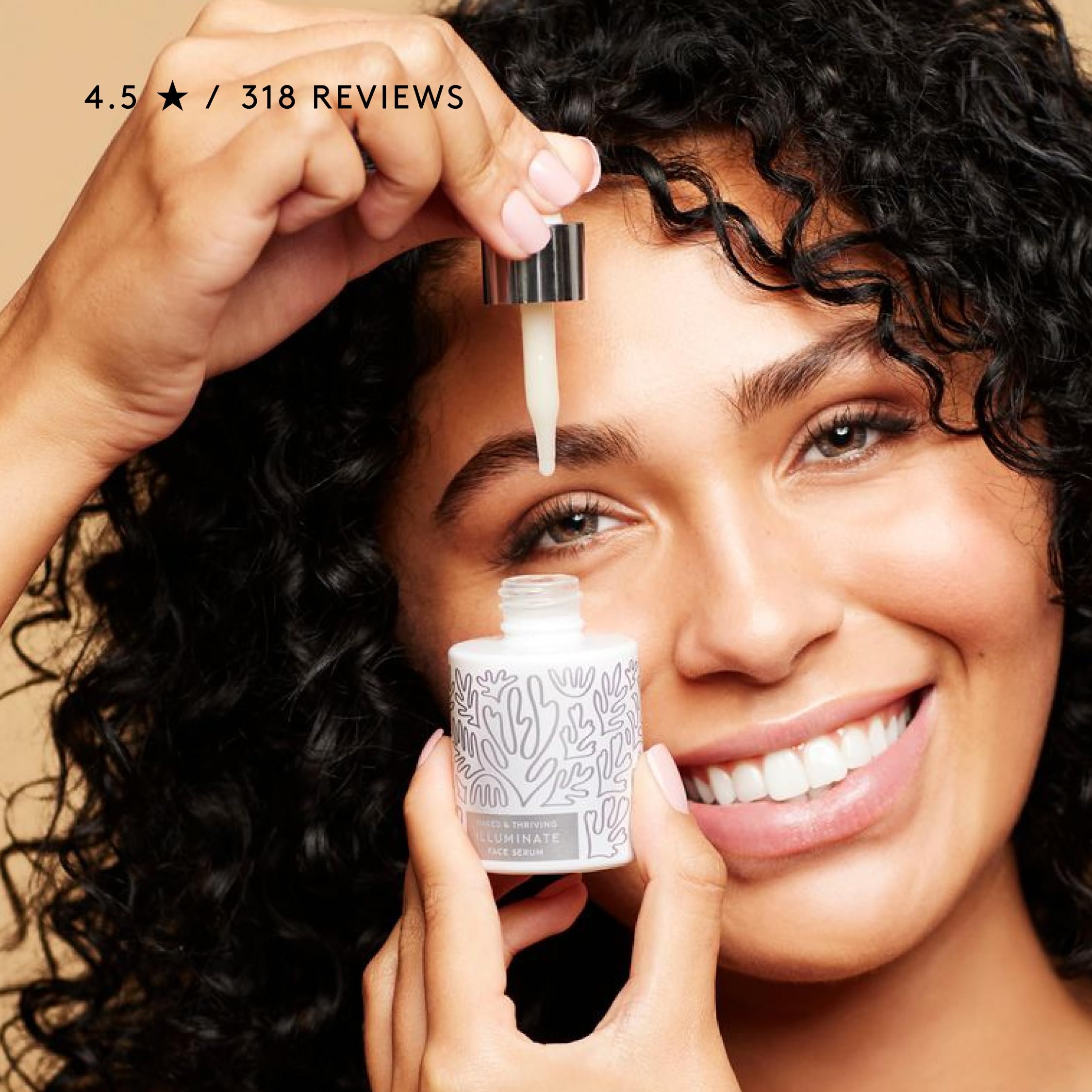Eco-friendly packaging of Naked & Thriving Illuminate serum
