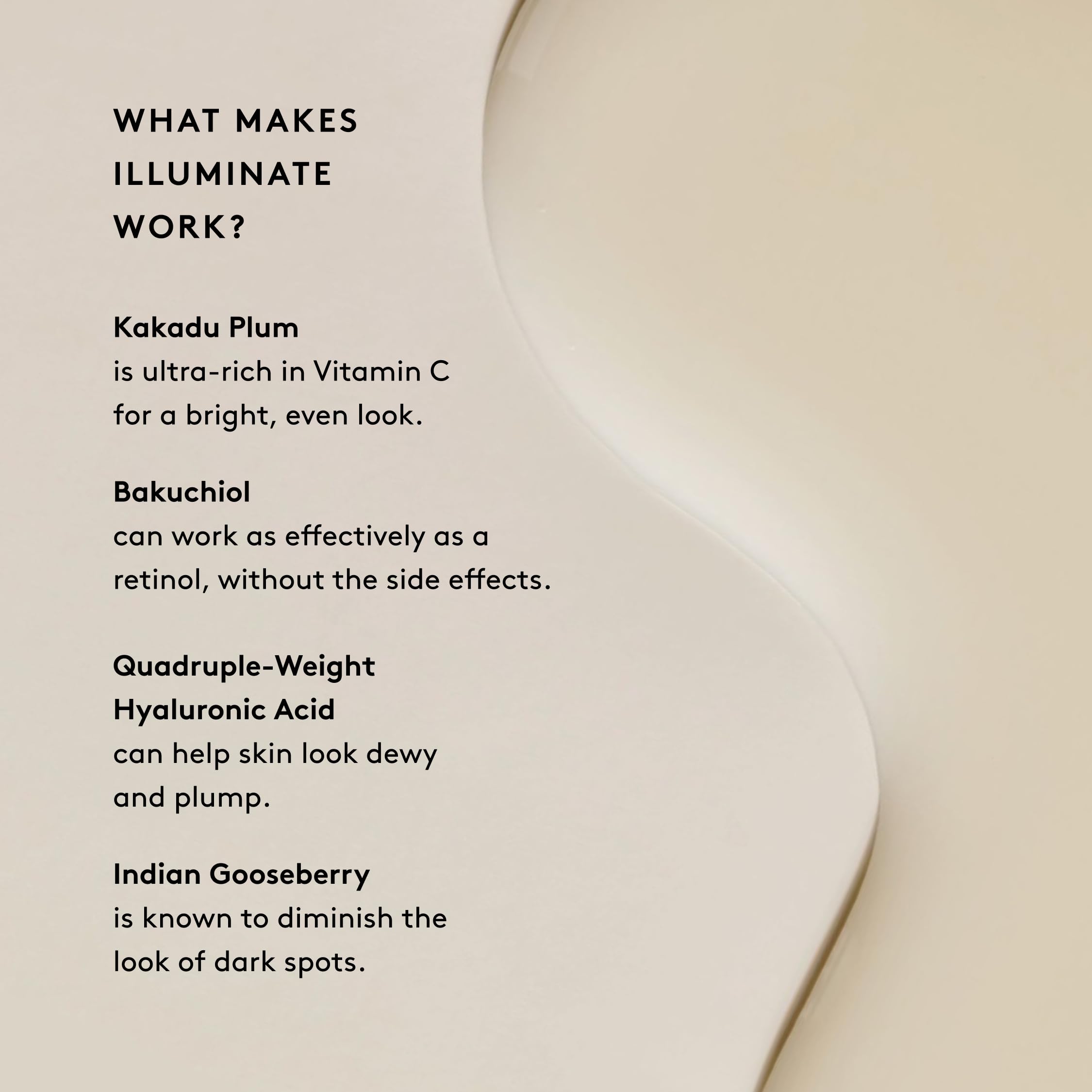 Apply Illuminate BC+ serum on the face for radiant skin