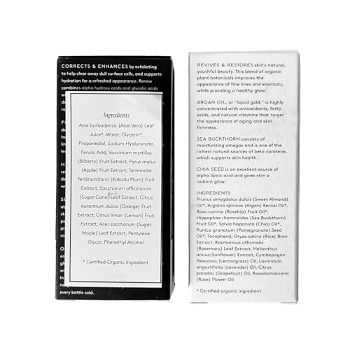 Instruction card included in Naked & Thriving Night Set for nightly routine steps.