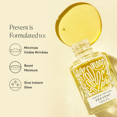 Naked & Thriving Prevent oil texture closeup reveals lightweight, fast-absorbing hydration.