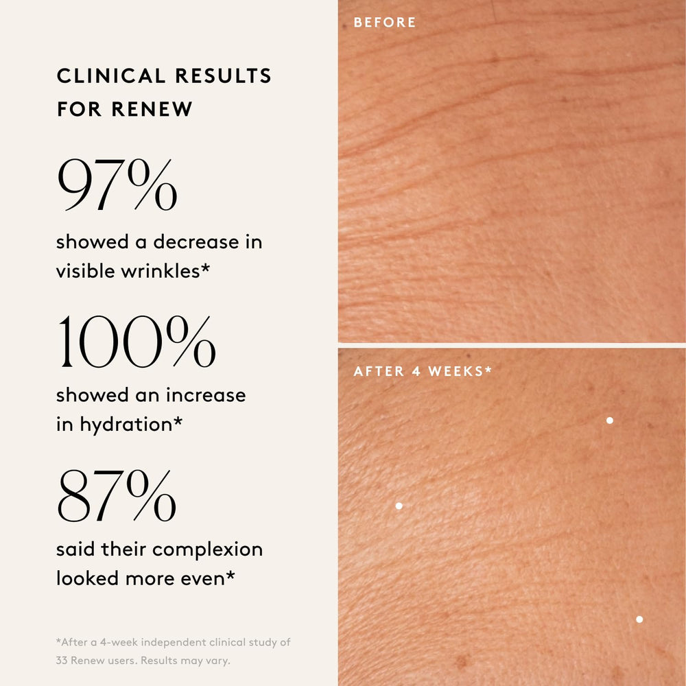 Naked & Thriving serum texture close-up reveals a lightweight, fast-absorbing formula.