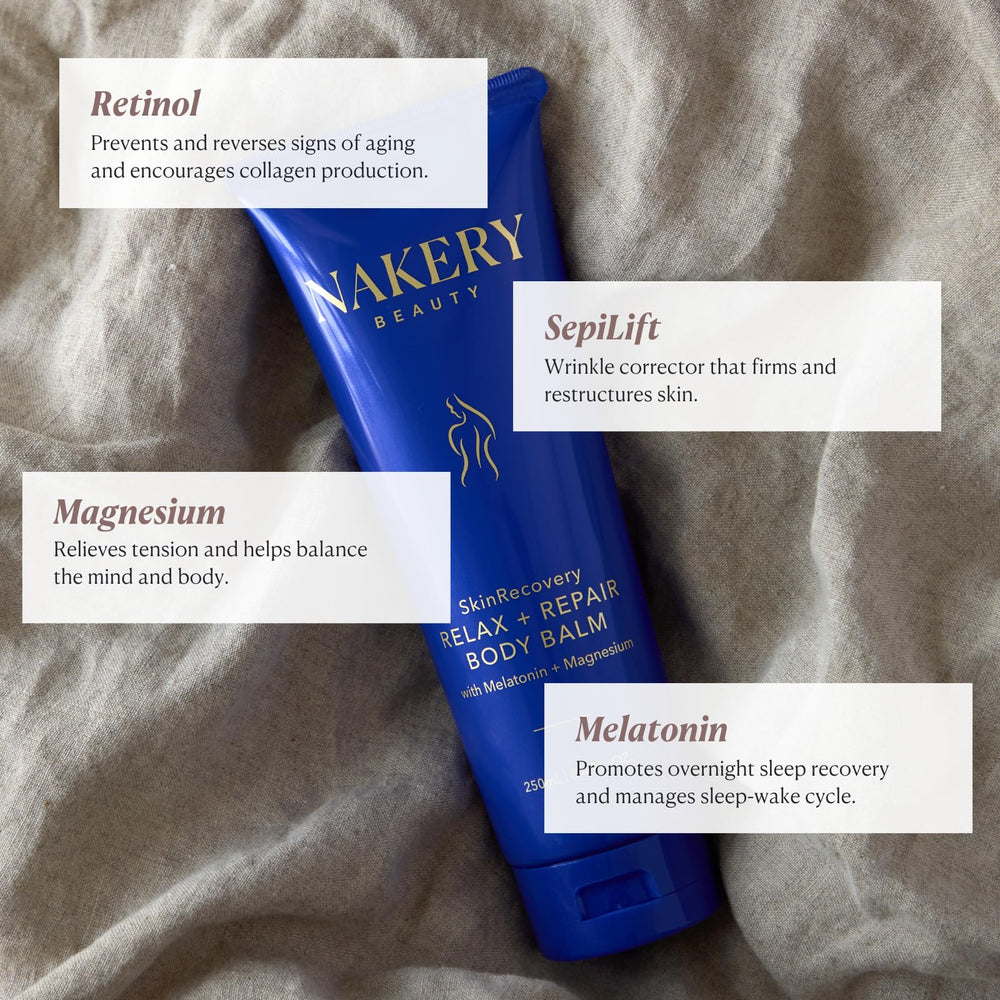 Nakery SkinRecovery crema corporal para piel extremadamente seca e hidratación profunda.