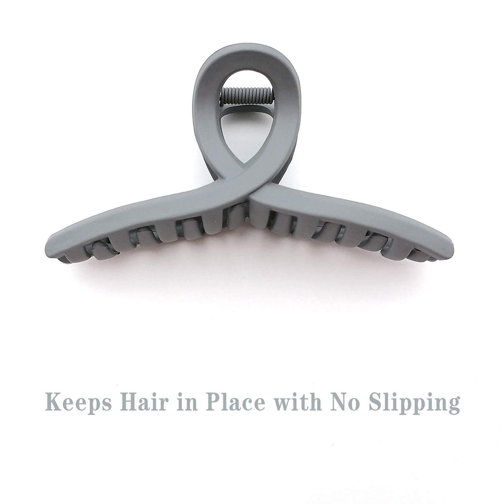 Nalodu butterfly clip large jaw handles thin to thick hair.