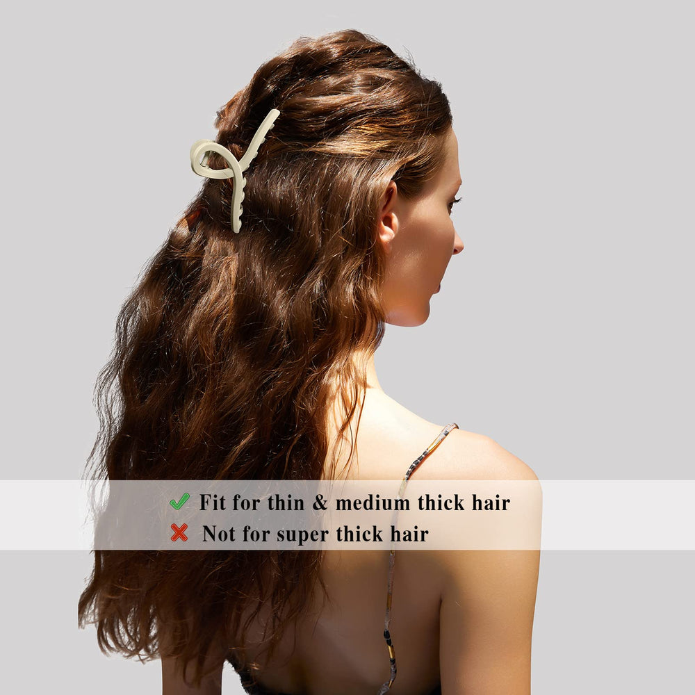 Nalodu butterfly clip no-slip grip keeps hair in place.