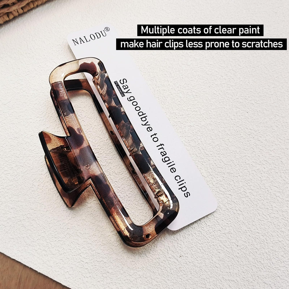 Nalodu 5-inch square clip close-up shows strong spring for easy use.