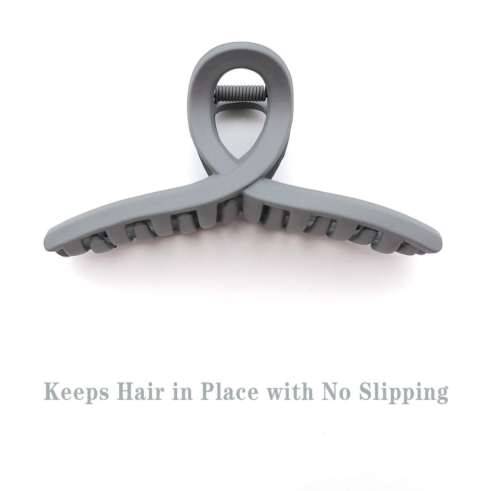 Nalodu butterfly clip in ponytail or half-up styles for secure styling.