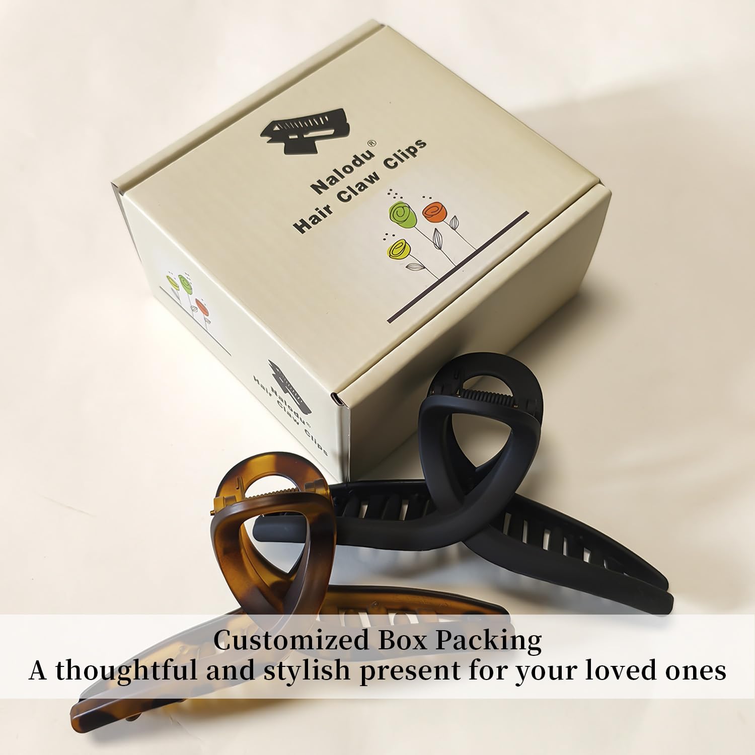 Nalodu two-pack clip provides options for different looks throughout the day.