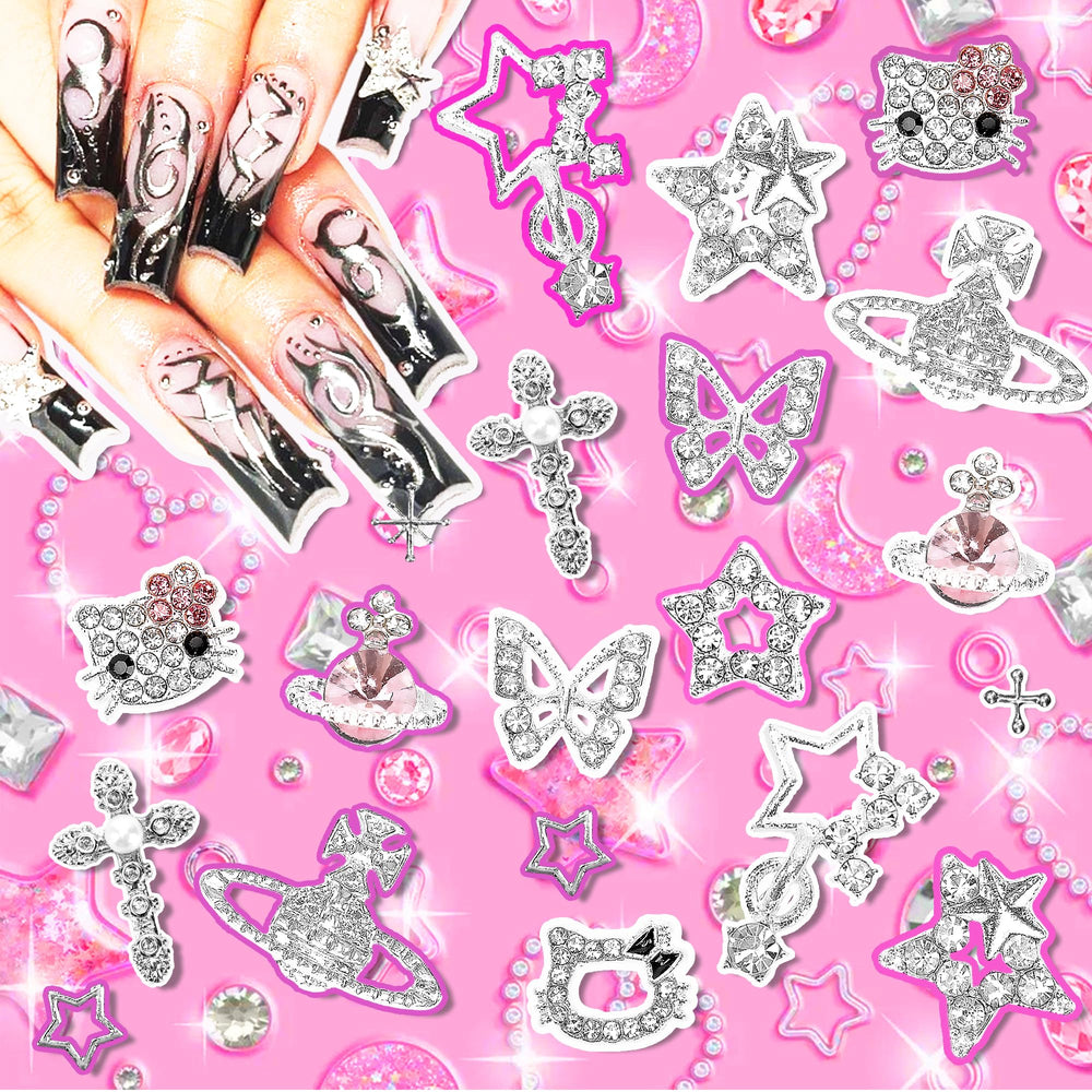 Namifin butterfly charms bring kawaii flair to manicure designs.