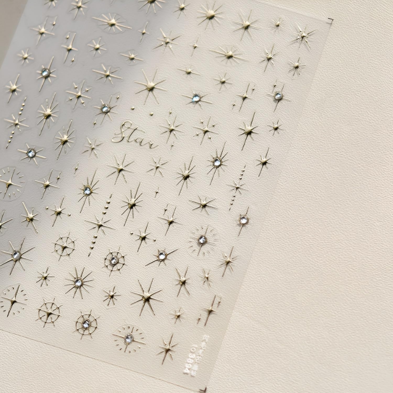 Namrec pegatinas estrella 3 hojas 5D: ideal para uñas y accesorios.