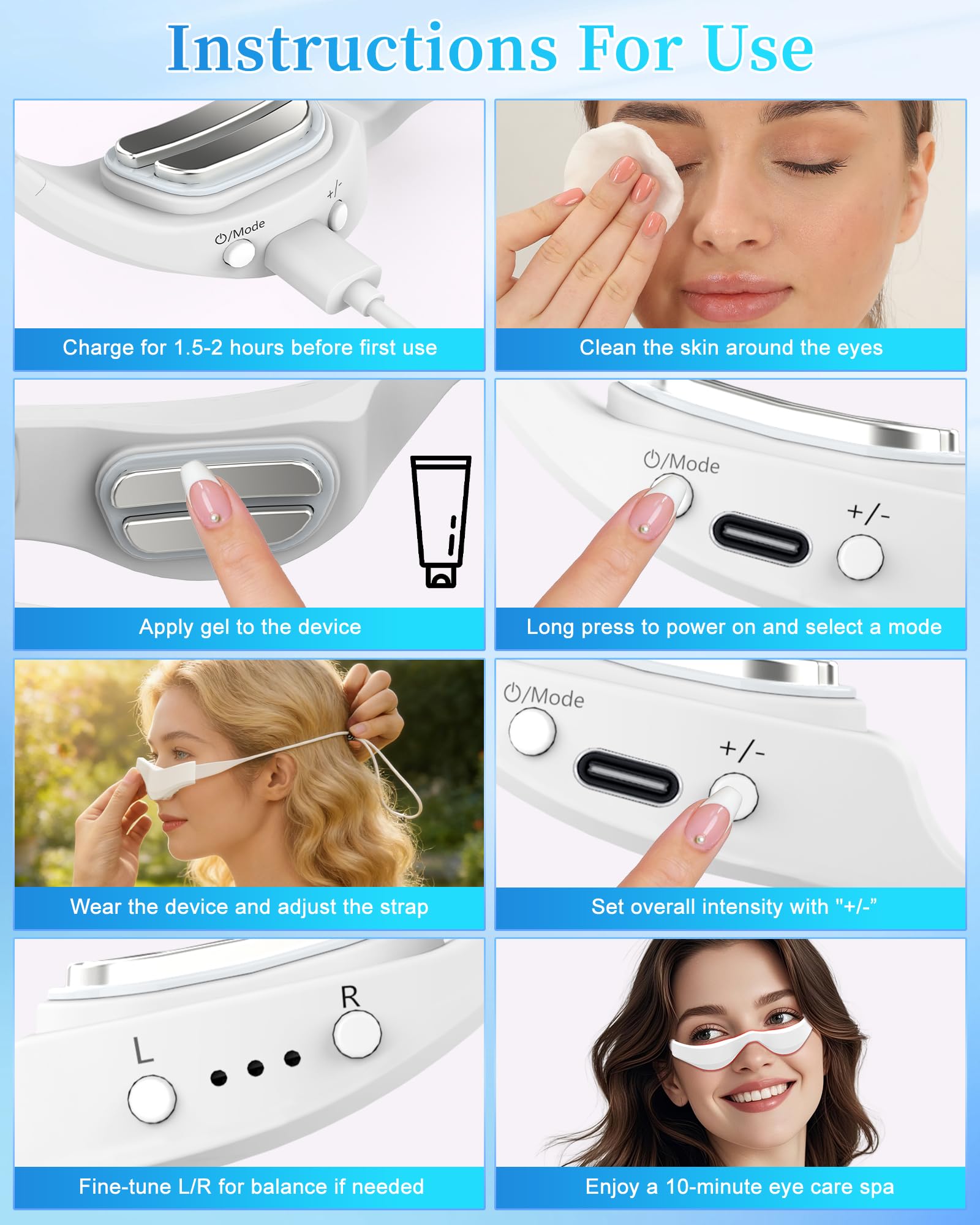 Nanapolo rechargeable Type-C charging enables convenient, cord-free sessions.