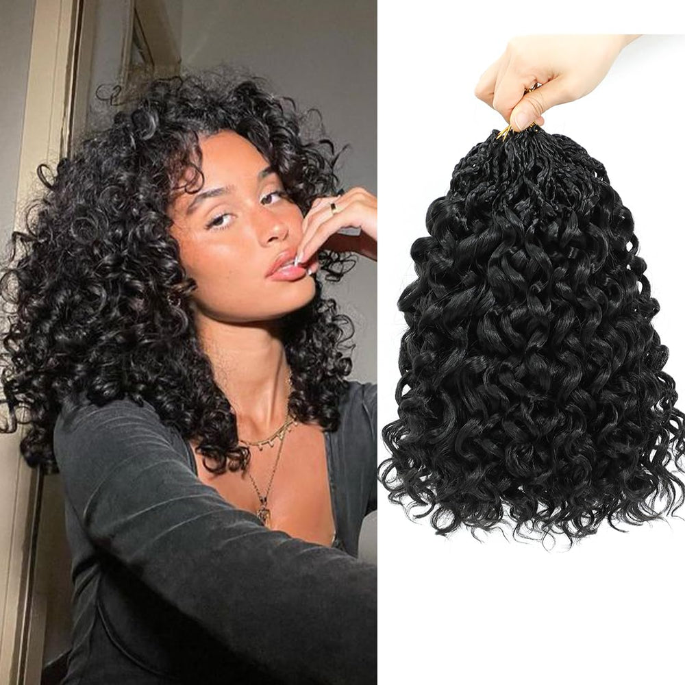 Naniciar Gogo Curl Crochet Hair with pre-looped top for quick, natural-looking install.