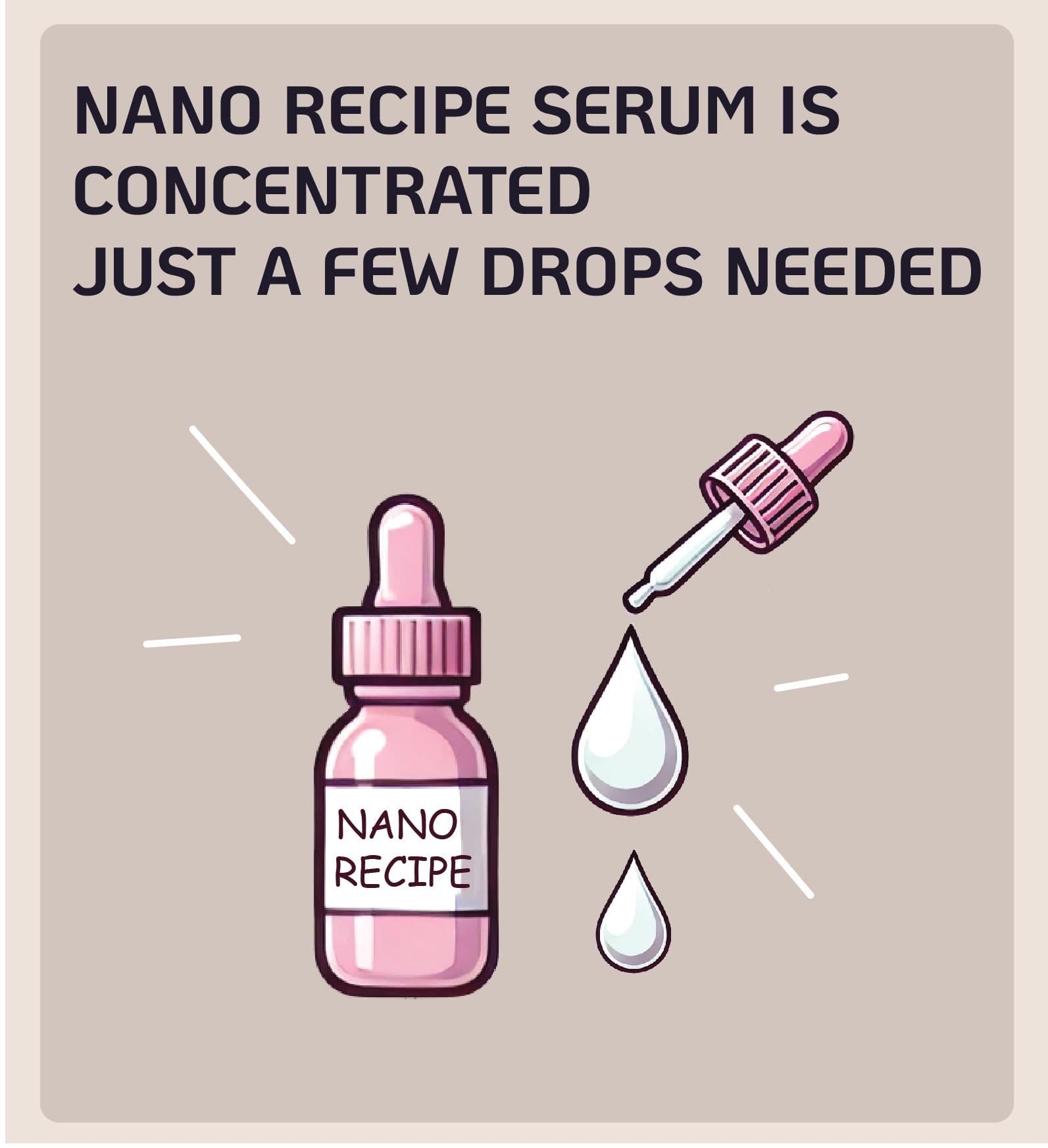 Nano Recipe gotas 1-2 para aplicación suave en la rutina diaria