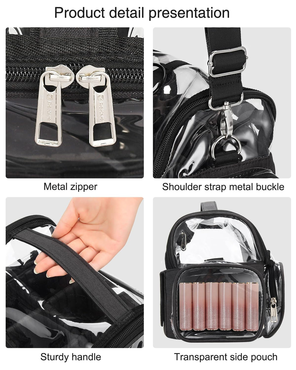 NAONAYA Back luggage strap secures the bag on luggage handles.