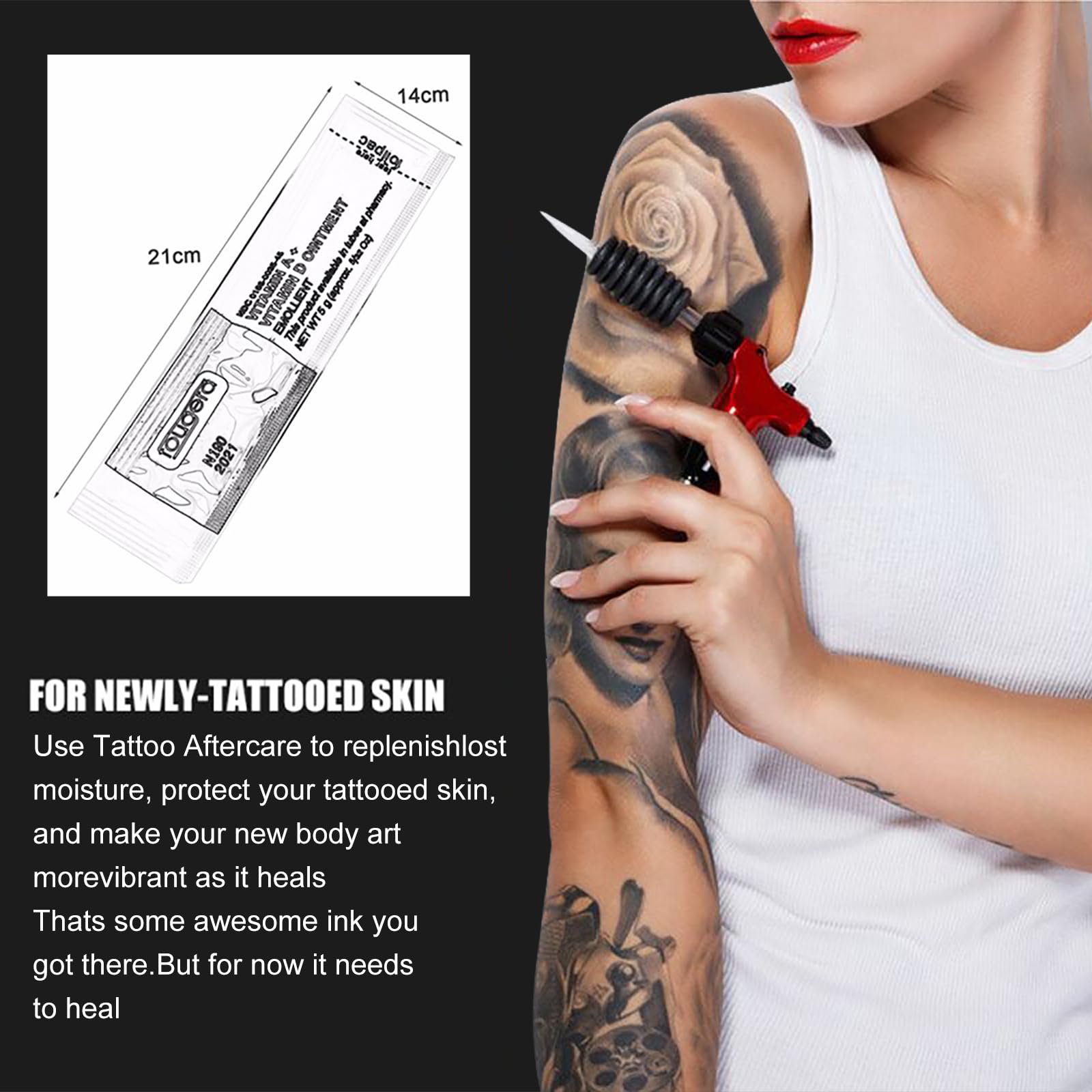 Narkysus uso diario para cuidado de tatuajes y mantenimiento.