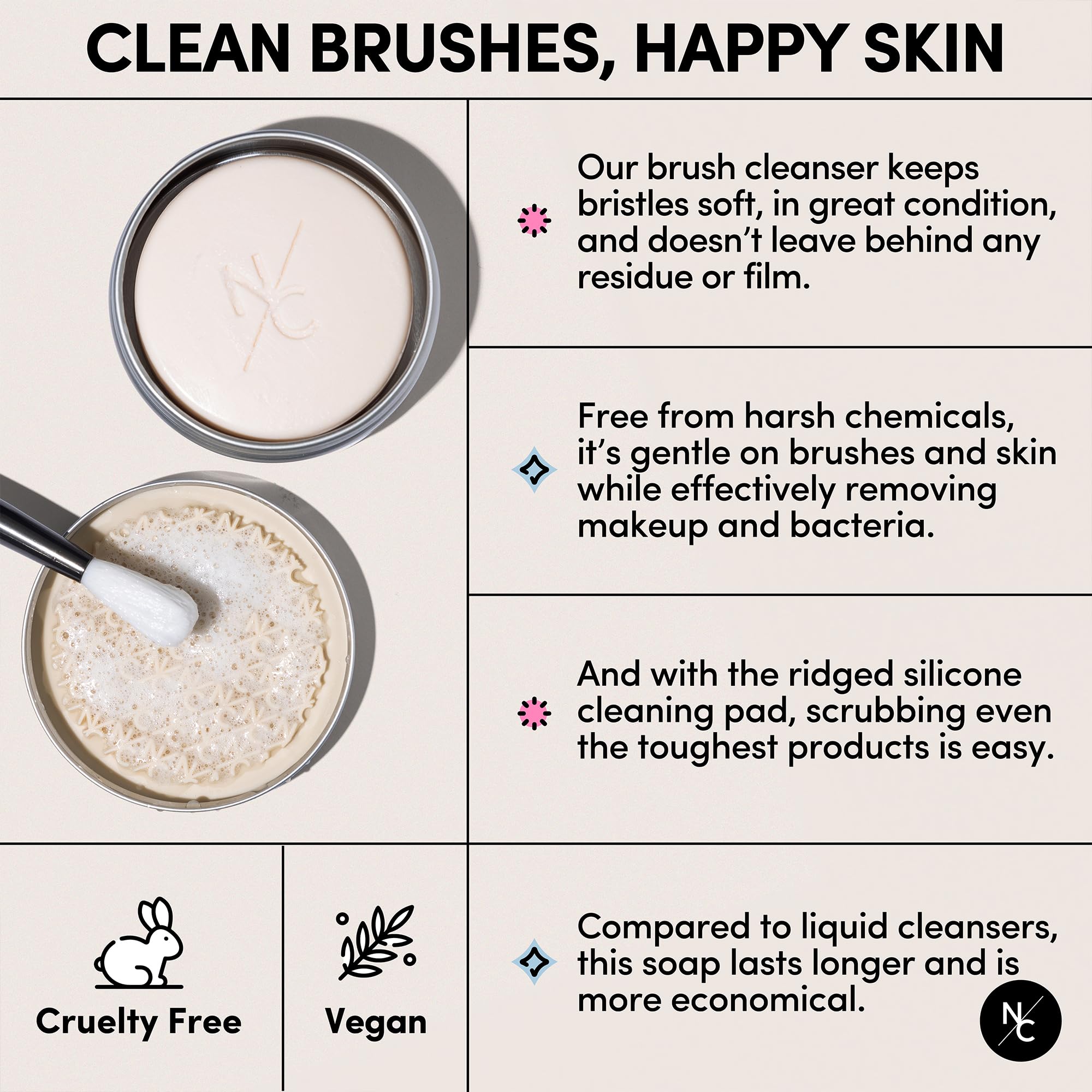 Narrative Cosmetics vanilla fragrance creates a pleasant cleansing ritual.