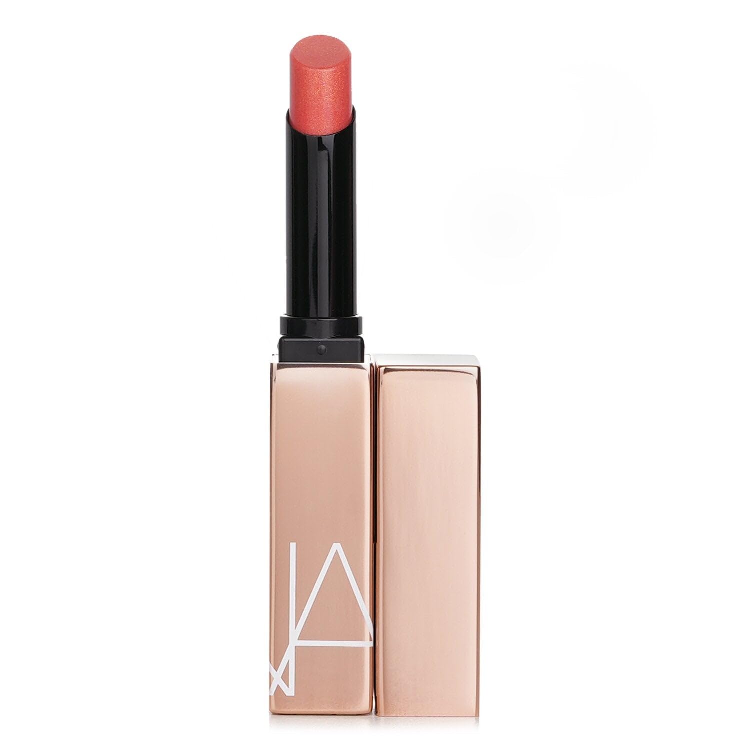 NARS Dolce Vita lipstick tube close-up highlighting sleek packaging and easy application.