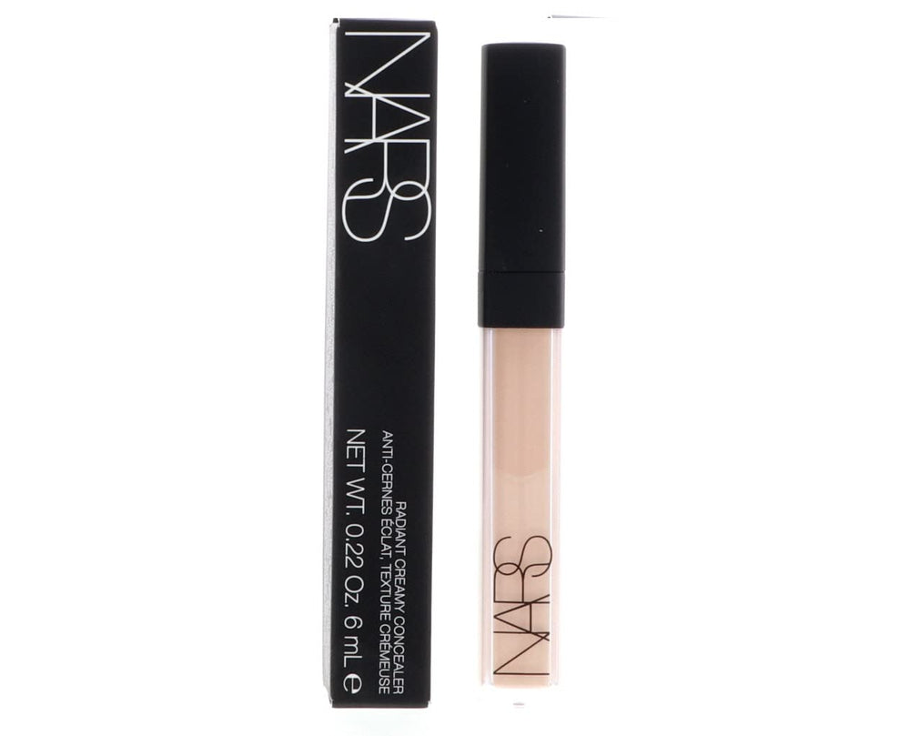 NARS Radiant Creamy Concealer Custard tube close-up for yellow-toned light to medium skin, brightening potential.