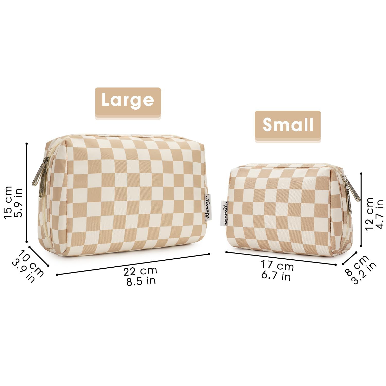 Narwey checkered bag colorful pattern offers a stylish travel accessory