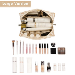 Narwey checkered cosmetic organizer pockets keep small items neatly separated