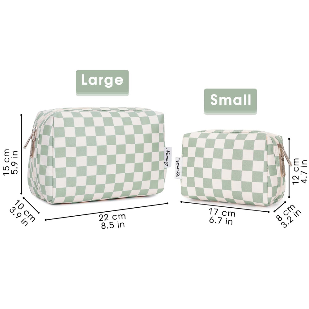 Narwey large makeup bag is ideal for travel and on-the-go organization.