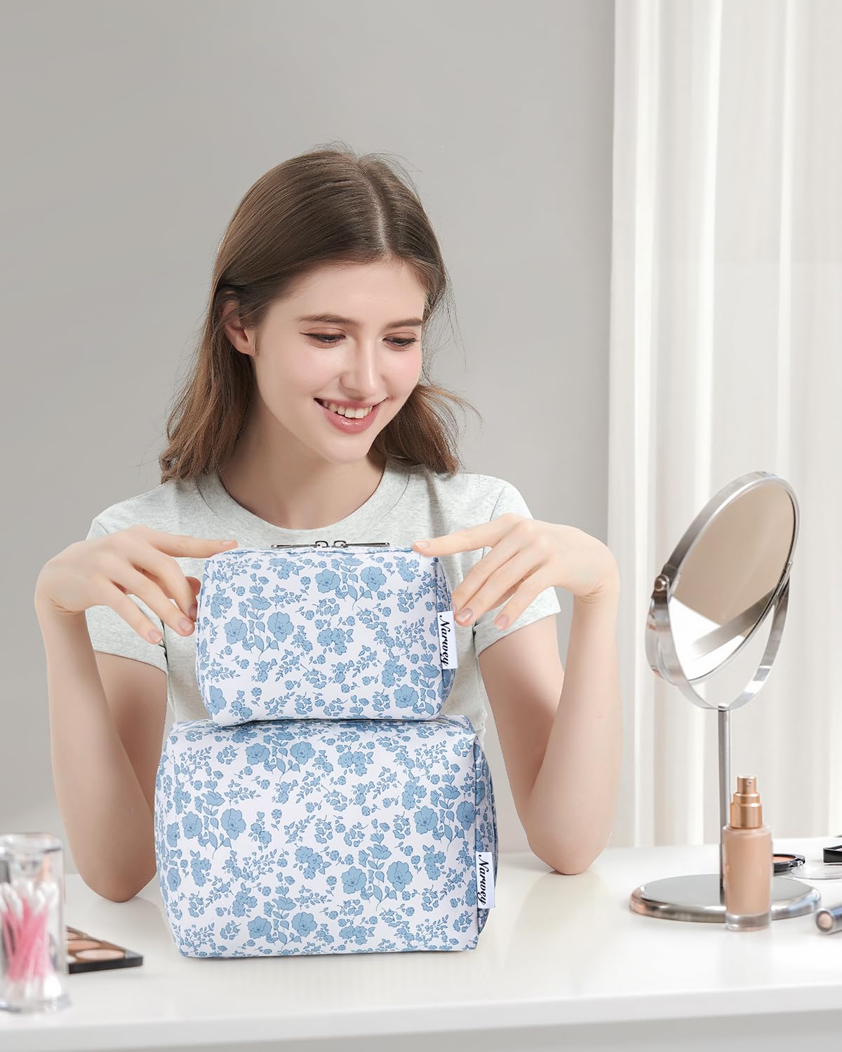 Narwey colorful floral pattern makes a cheerful gift option.