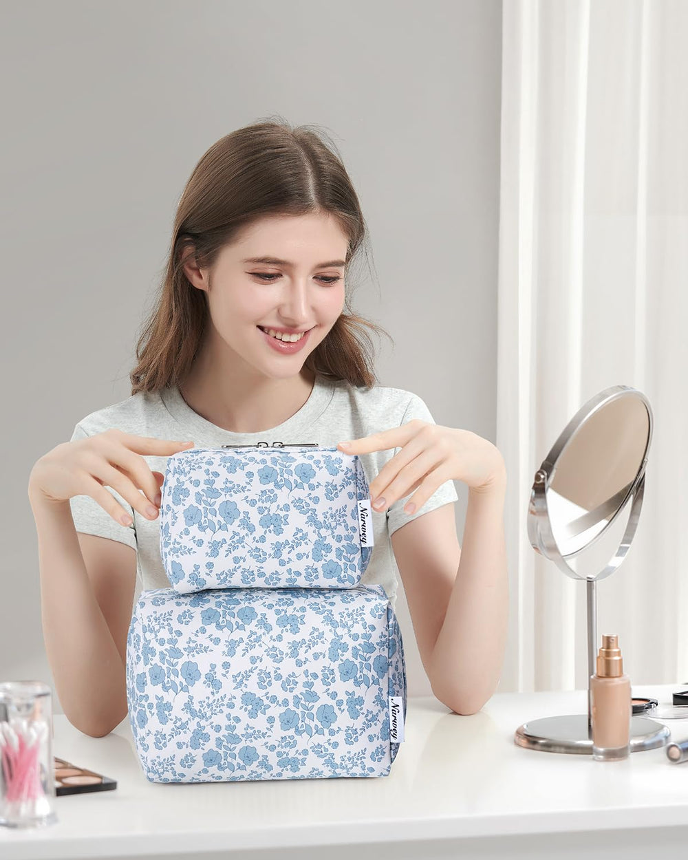 Narwey colorful floral pattern makes a cheerful gift option.
