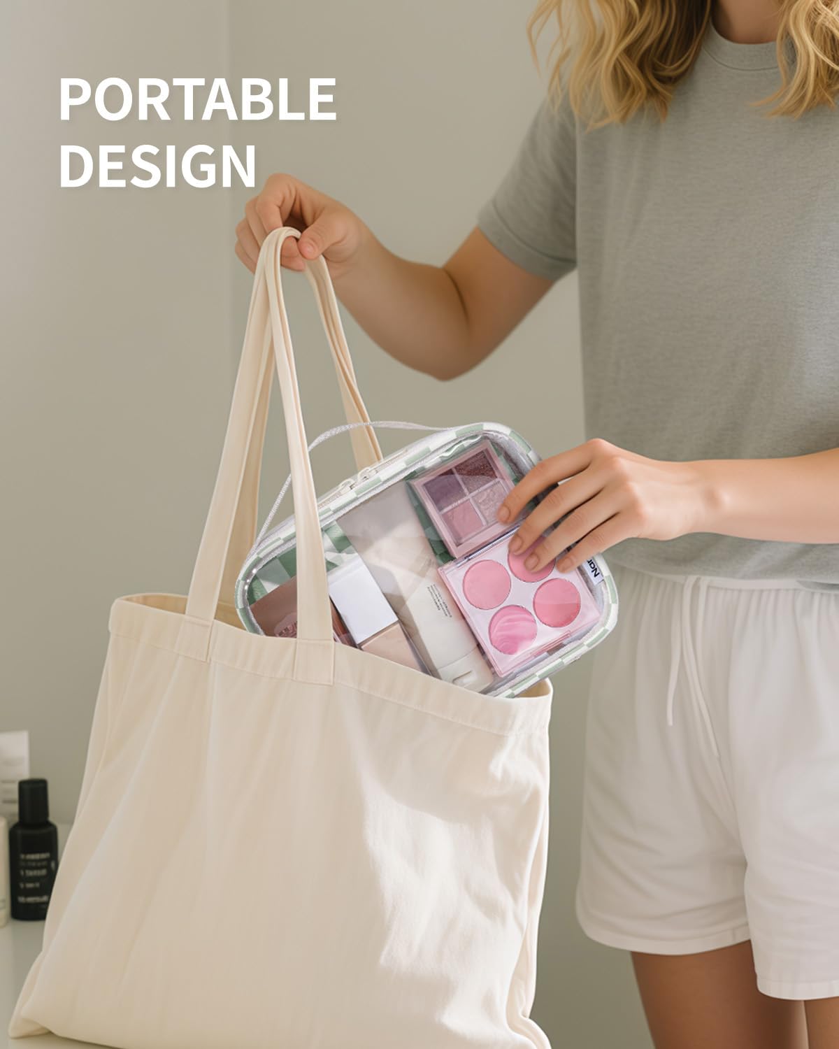 Narwey lightweight quart-sized bag fits carry-on essentials without bulk.