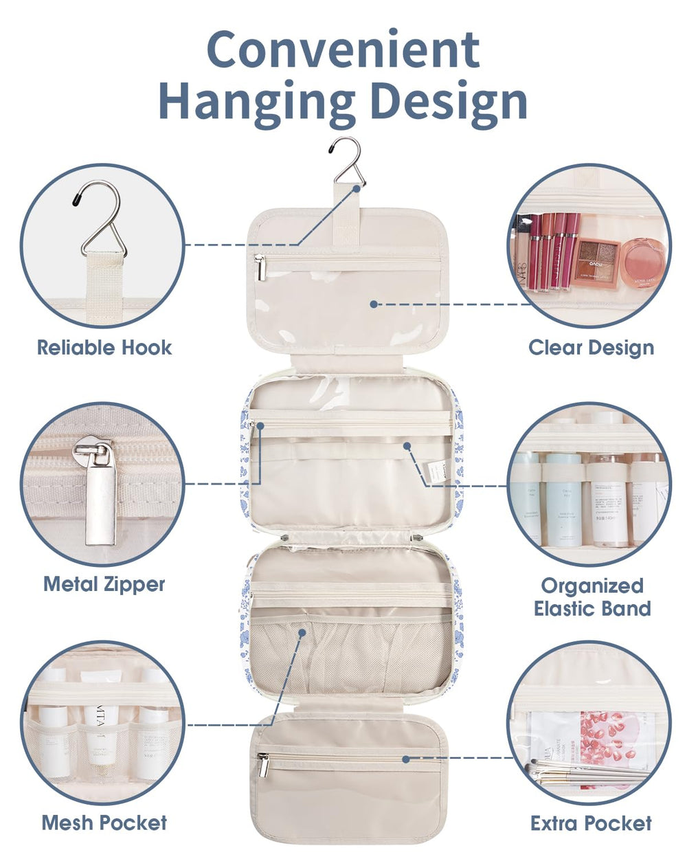 Narwey padded fabric, water-resistant lining protects items