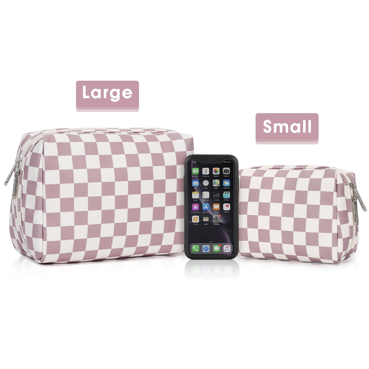 Narwey travel organizer bag fits brushes, palettes, and skincare essentials on the go.