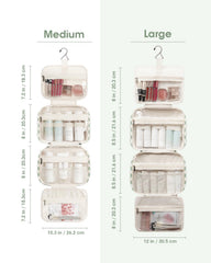 Narwey bag interior shows four compartments for organization.