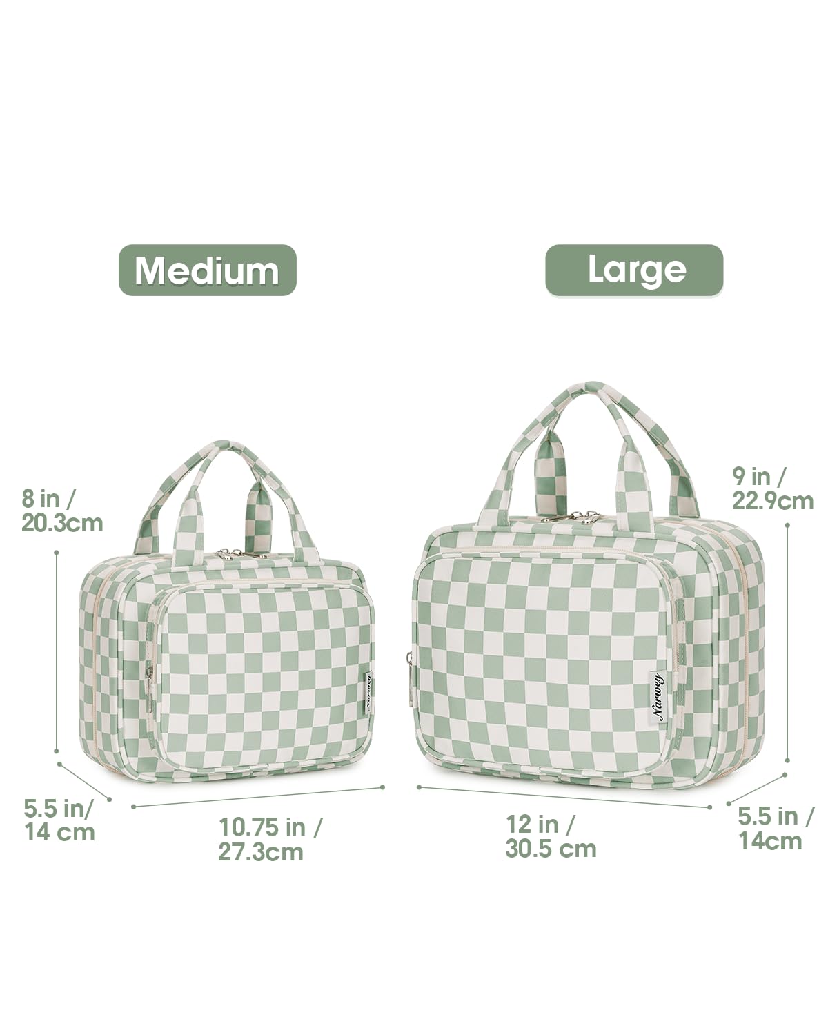 Narwey bag open top reveals wide access for quick packing.