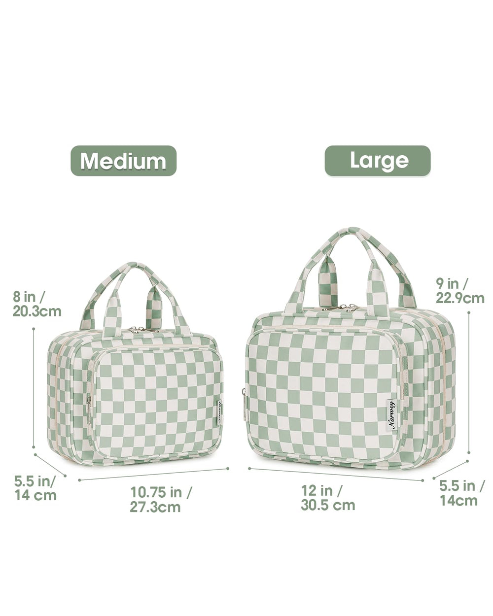 Narwey bag open top reveals wide access for quick packing.