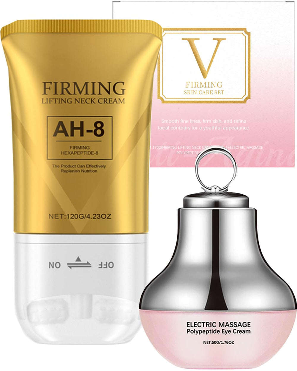 Nascence AH-8 neck cream firming formula improves neck elasticity