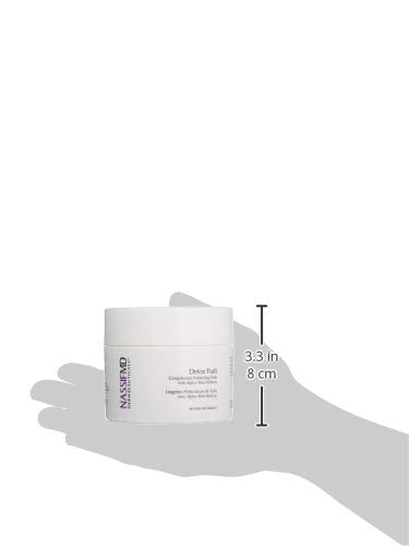 NassifMD Exfoliating Detox Pads compact travel case suggests on-the-go routine.