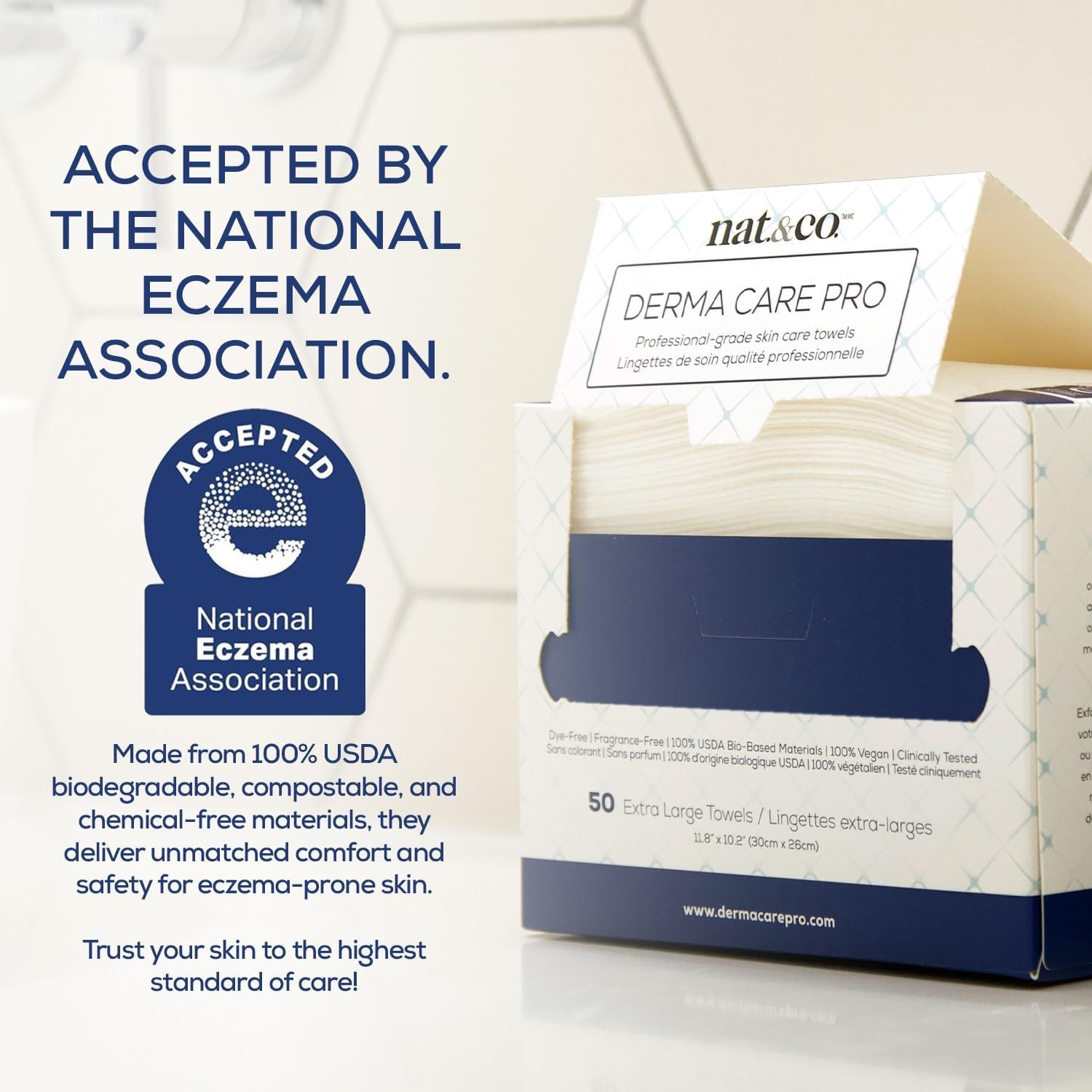 Nat.&Co. Derma Care Pro, textura suave y densa para confort facial.