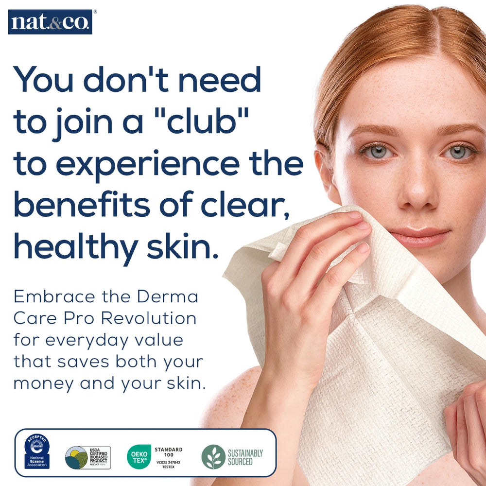 Nat.&Co. Derma Care Pro, uso húmedo para desmaquillar con cuidado.